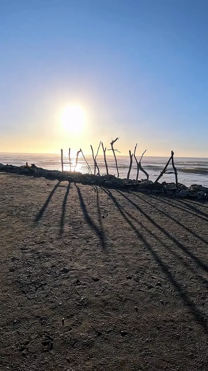 Sunset on Hokitika Beach, the opening of the local business collaboration video